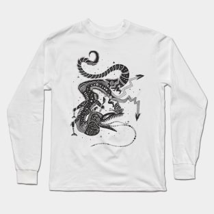 Ethnic fantasy raven dragon Long Sleeve T-Shirt